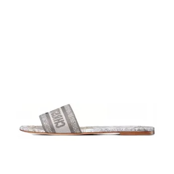 DIOR Dway Slide Slippers Women's White Gray