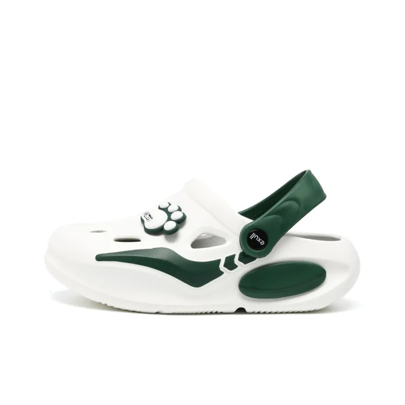 EXULL Q Clogs Women's White Green-0