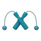 Cordless Jump Rope Blue with Small Ball · Includes Storage Bag