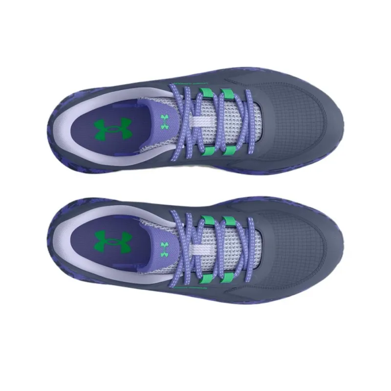 Under Armour Bandit Trail 3 Cushioned Slip-Resistant Low-Top Running Shoes Women's Gray Green-3