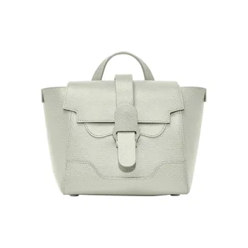 SENREVE Litchi Grain Top Grain Cow Leather Shoulder Bag Handheld Backpack Small Size Mint