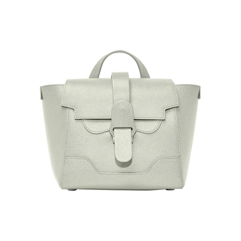 SENREVE Litchi Grain Top Grain Cow Leather Shoulder Bag Handheld Backpack Small Size Mint-0