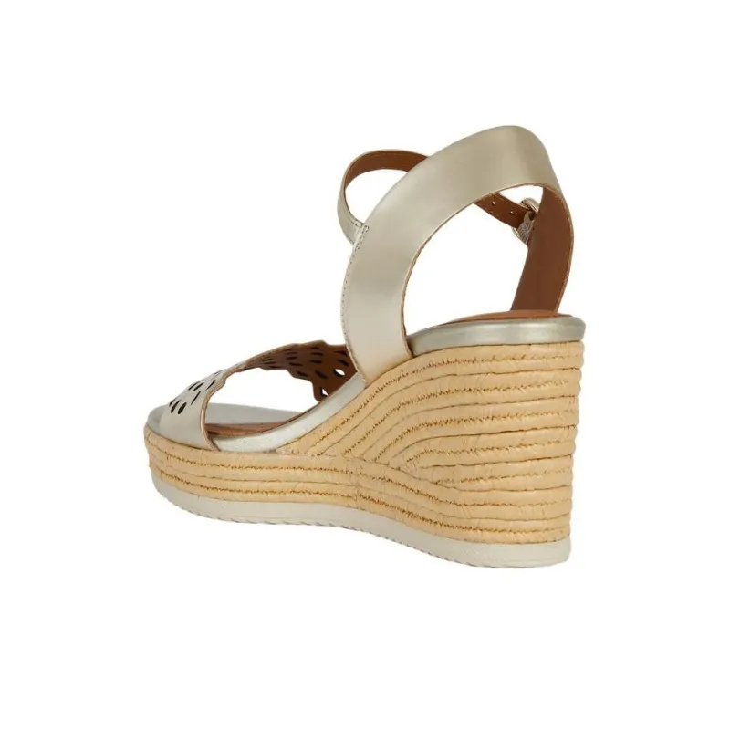GEOX Strap Sandals 8.5cm Women's Light Gold-5
