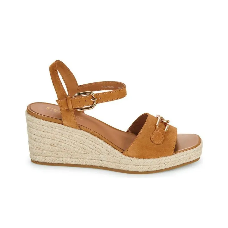 GEOX One Strap Sandals Women's Brown White-1