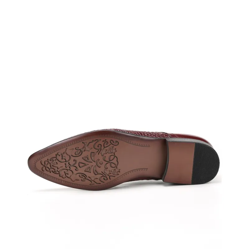 ASTON M.JAZZ Dress Shoes Men Low Top Black/Burgundy/Brown-10