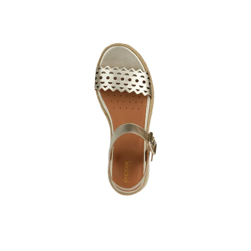 GEOX One Strap Sandals Women's Gold-6