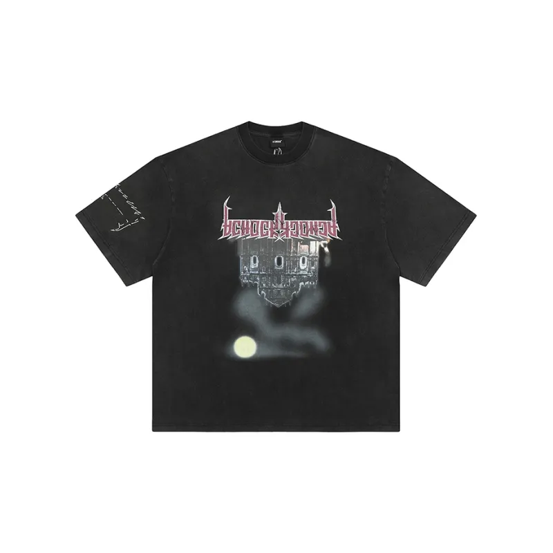 A Chock T Shirt Unisex Washed Black-0
