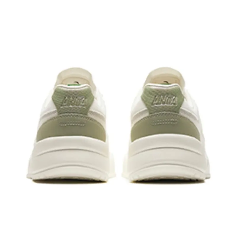 Anta Cushioning Wear Resistant Low Top Skateboard Shoes Men's White Green-3