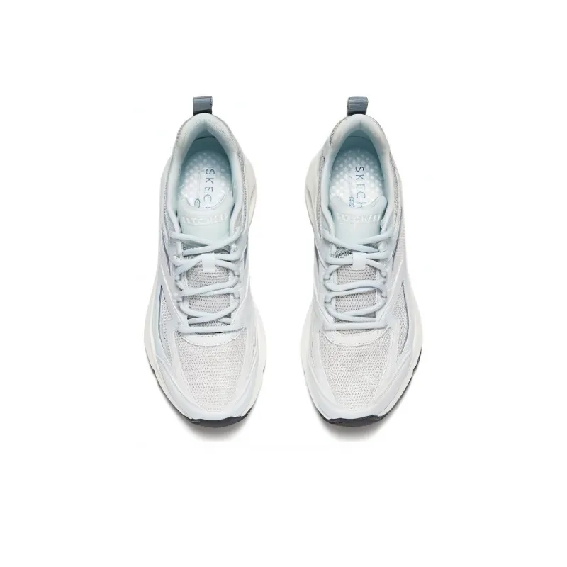 Skechers Street Tres Air Uno Cushioning Wear Resistant Low Top Casual Shoes Women's Blue White-3
