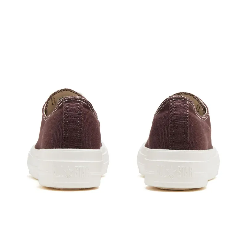 Converse All Star Light Plts Ge O Lightweight Low Top Canvas Shoes Women's Brown Japan Version-4