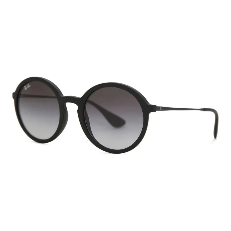 RayBan Metal Round Sunglasses Women's Black-0
