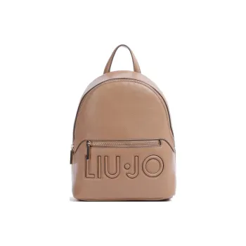 LIU·JO Leather Backpack Regular Women's Milk Tea