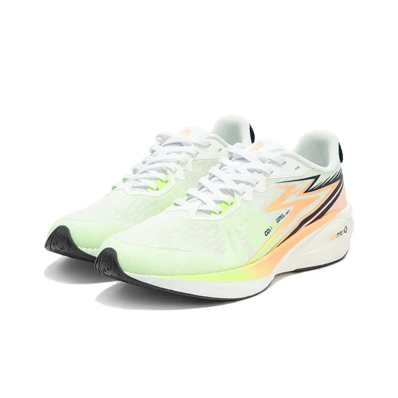 361° Cushioning Breathable Low Top Training Running Shoes Men's White Yellow Red-2