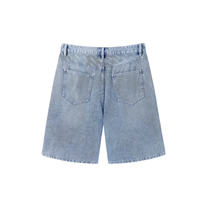 CAMEL Urban Function Series Denim Shorts Men Light Blue-1