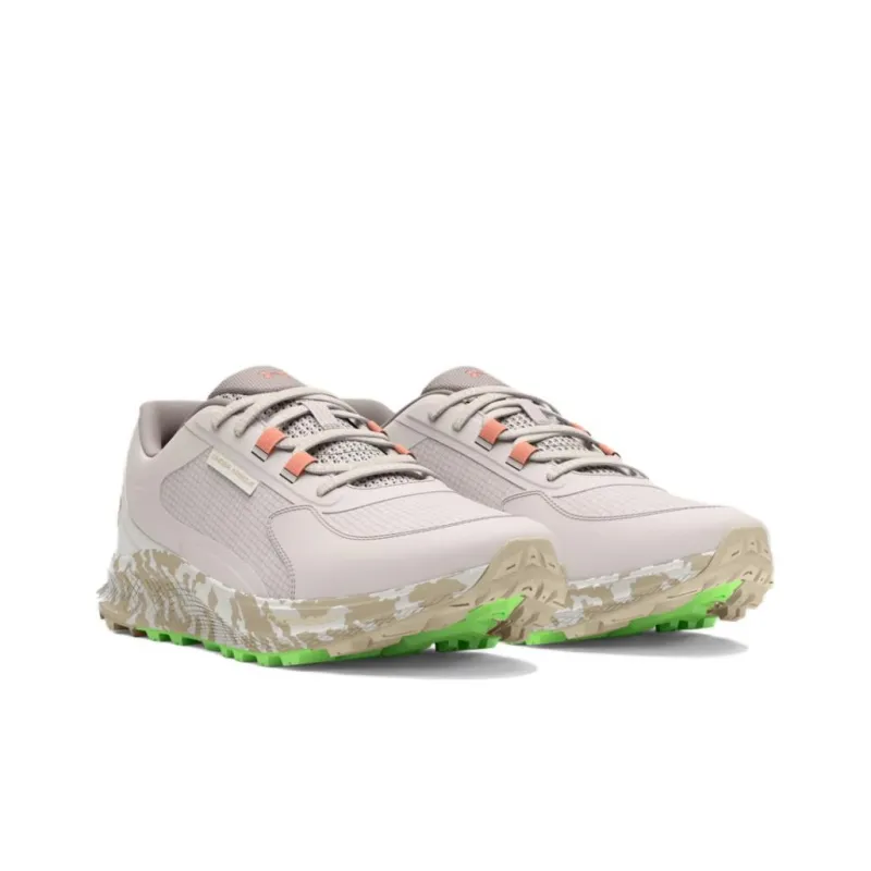 Under Armour Bandit Trail 3 Anti Slip Wear Resistant Low Top Running Shoes Women's Beige Gray-2