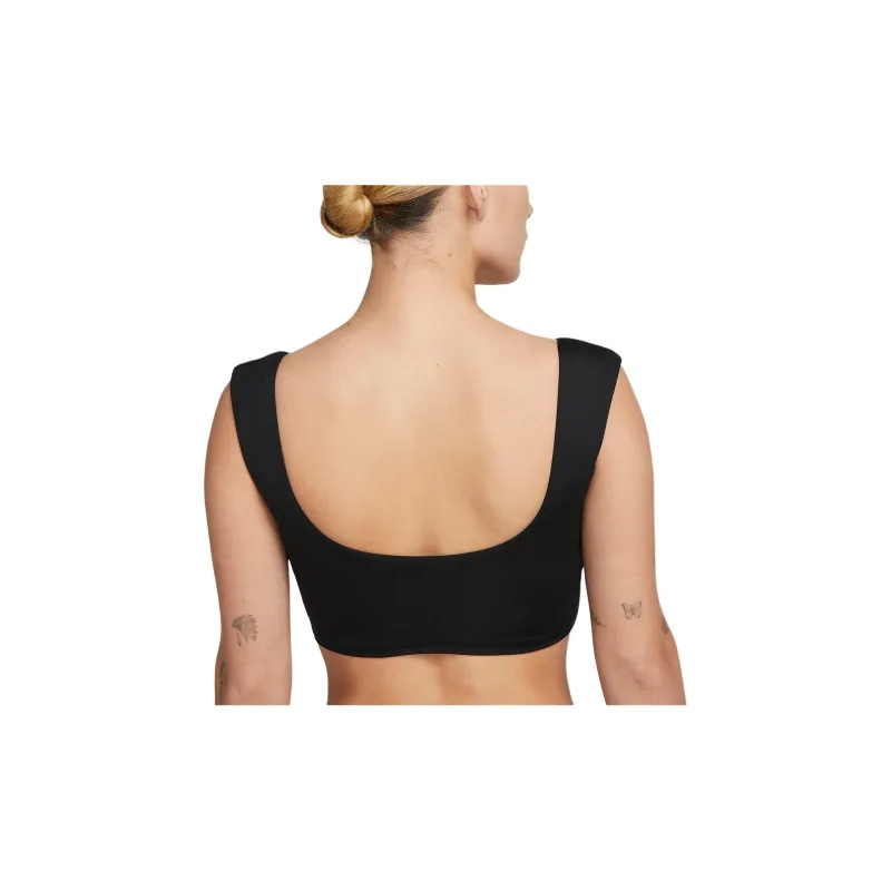 Nike Essential Women's Crop Swim Top Bikini Women's Black-1