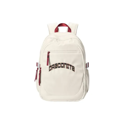 DRACONITE Polyester Backpack Regular Unisex Ecru Color Block