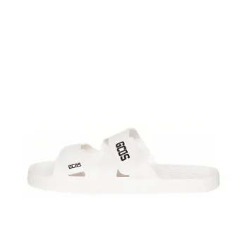 GCDS Odor Resistant Slide Slippers Unisex White