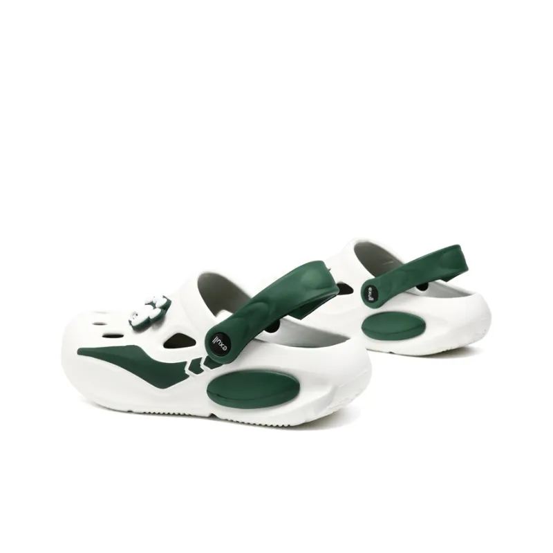 EXULL Q Clogs Women's White Green-2