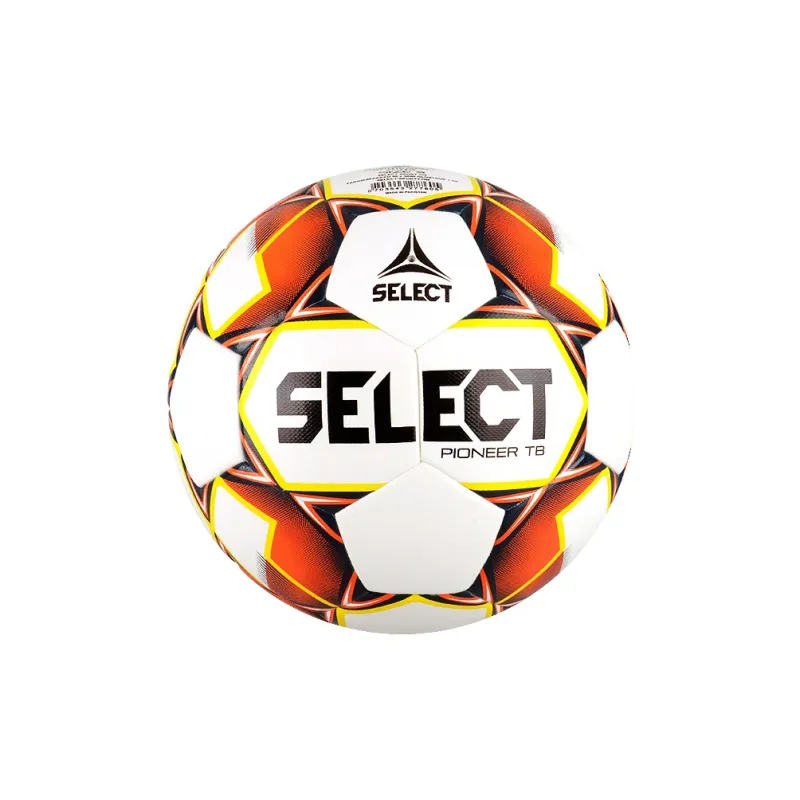 SELECT Size 54 Soccer PU Seamless Thermal bonding Unisex White Orange-3