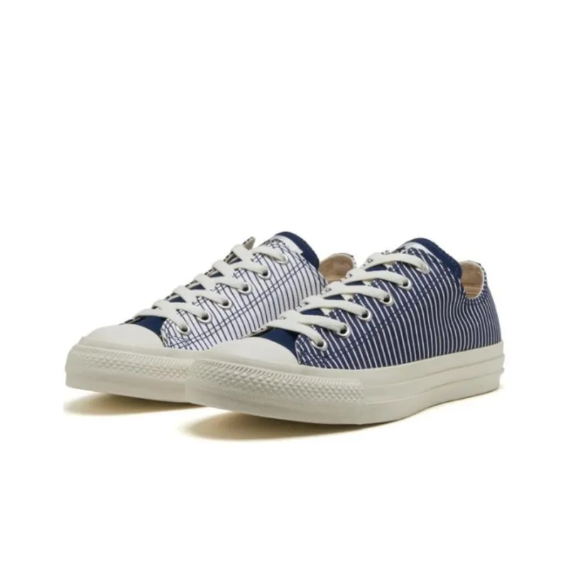 Converse All Star Slip Resistant, Abrasion Resistant, Breathable Low Top Canvas Shoes Unisex Blue Japan Version-1