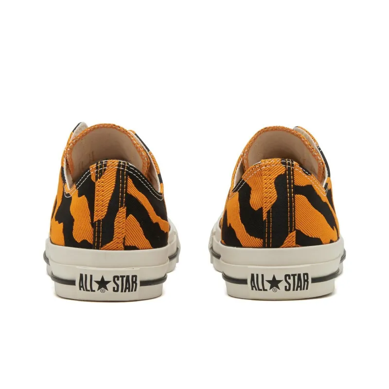 Converse All Star Wear resistant And Lightweight Low Top Canvas Shoes Unisex Black Orange Japan Version-4