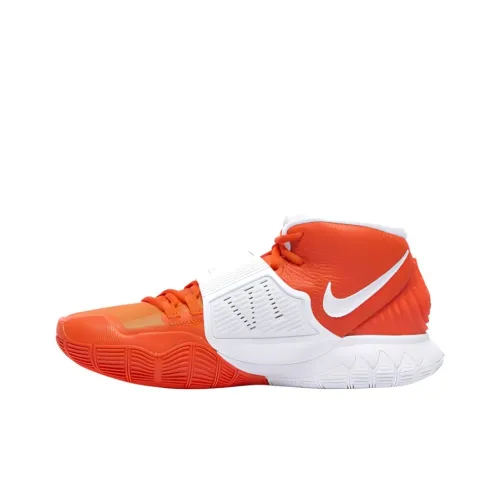 Nike Kyrie 6 Basketball Shoes Men Mid-Top Orange/White