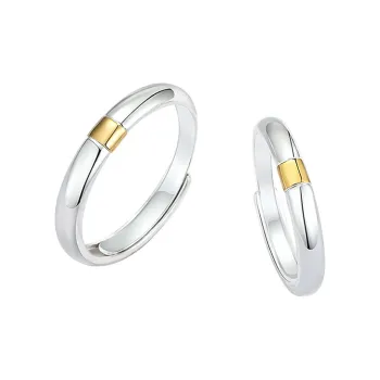 Vcixyou 18K Gold Rings Unisex Couple's