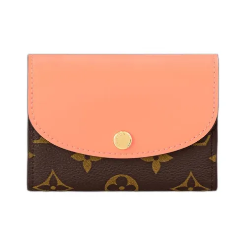 LOUIS VUITTON Rosalie Monogram Canvas Wallet Women's Apricot Orange