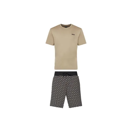 HUGO BOSS Casual Sportswear Men Taupe