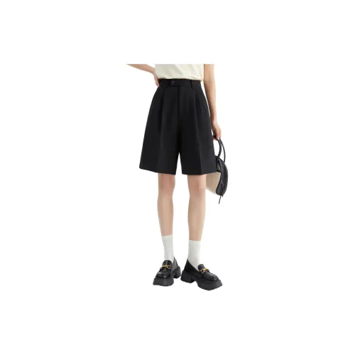 Asuka and new sake Casual Shorts Women's Black CB01