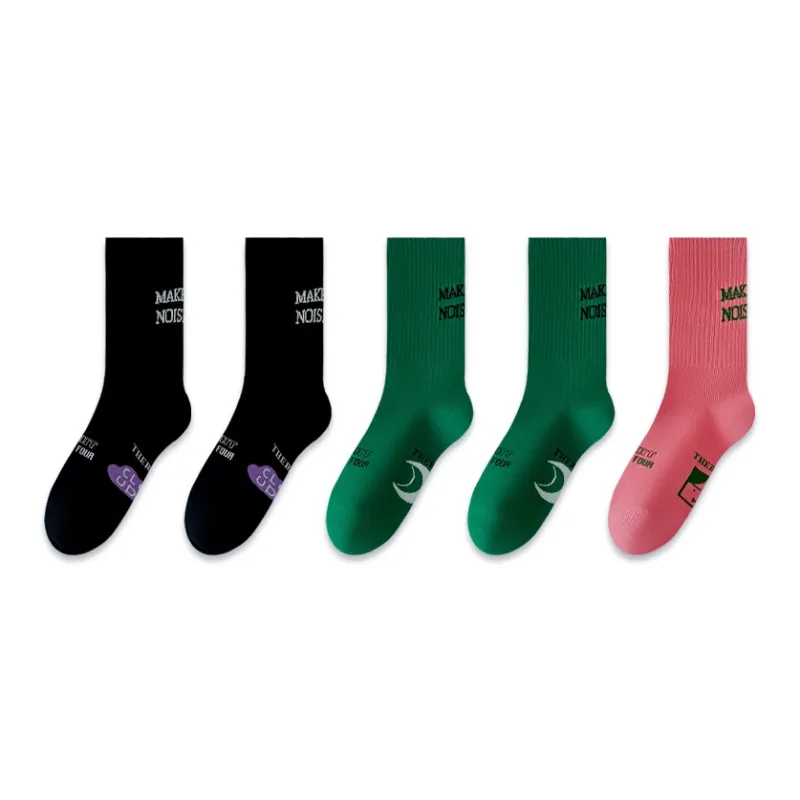 LUOLIAN Knee High Socks Women's 5 Pack-6
