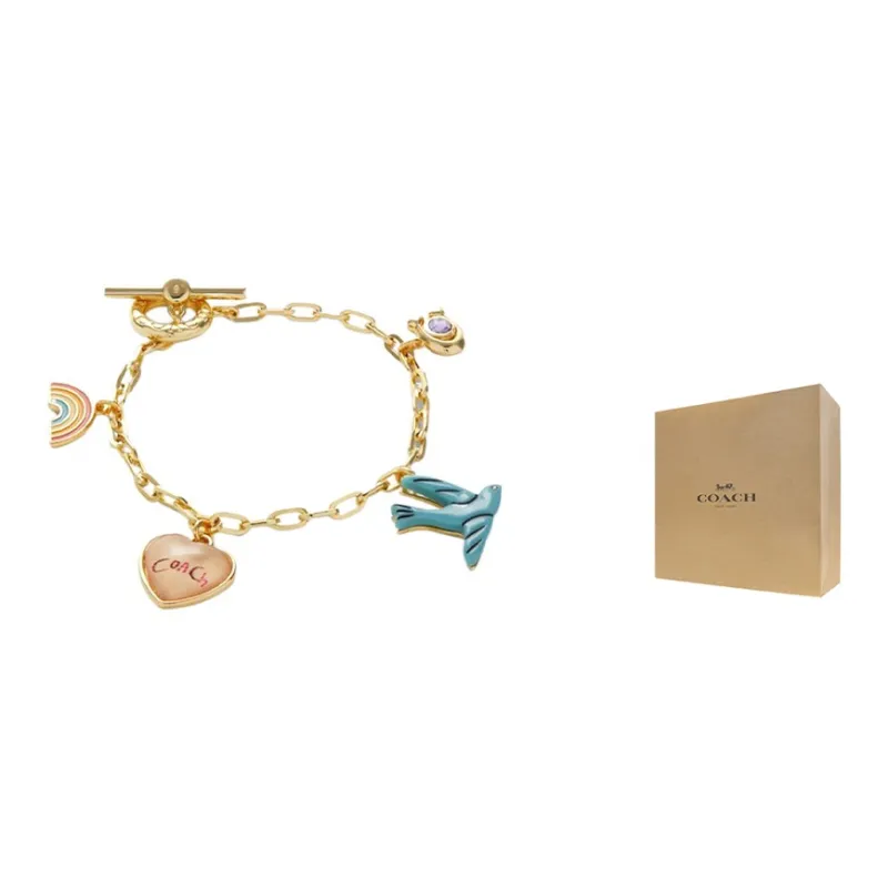 COACH Diary Embroidery Charm Bracelet-0