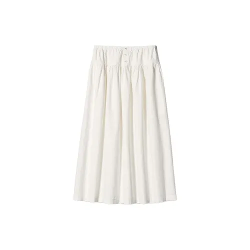 UNIQLO X Ines De La Fressange Casual Long Skirts Women's Ivory