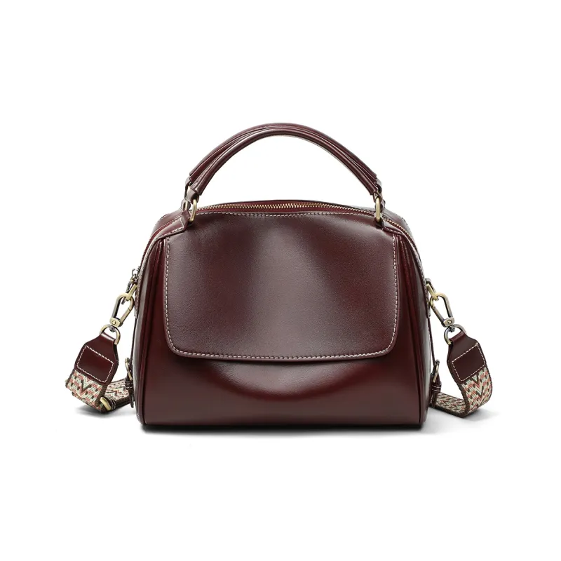 PT'SON Cow Leather Bonded Synthetic Leather Shoulder Bag Crossbody Bag Handbag Regular Women's Multicolor-1