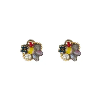 KING OF BLING 925 Sterling Silver Stud Earrings Women's