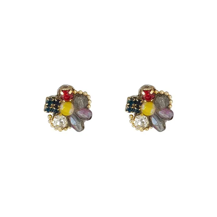 KING OF BLING 925 Sterling Silver Stud Earrings Women's-0