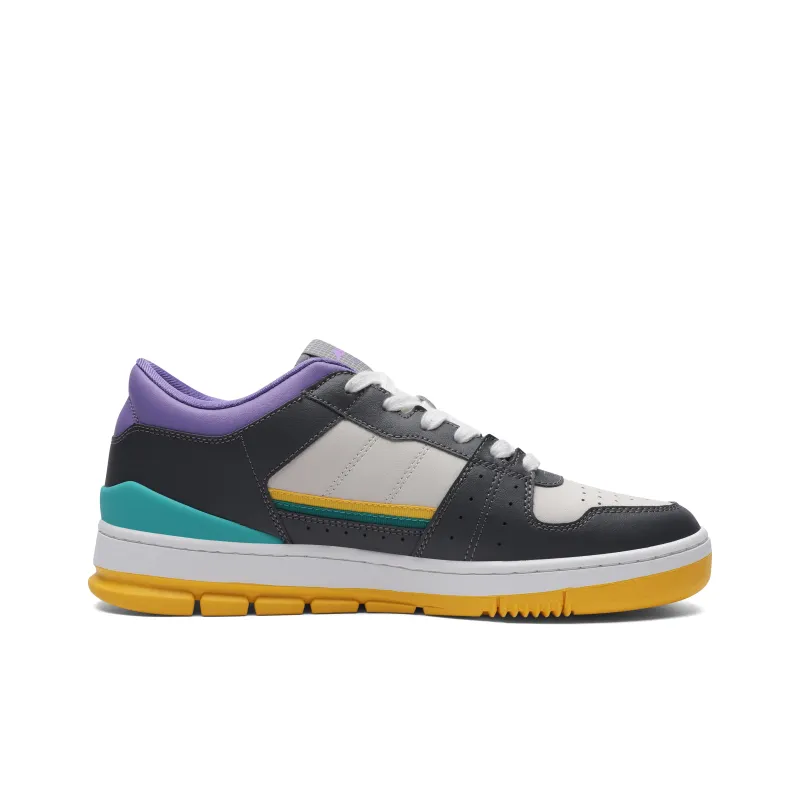 AVIA 825R Series Low Top Skateboard Shoes Men's White Gray Purple-1