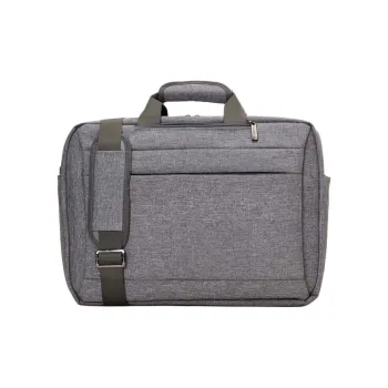 COOLBELL Nylon Laptop Bag Shoulder Bag Crossbody Bag Handbag Unisex Gray