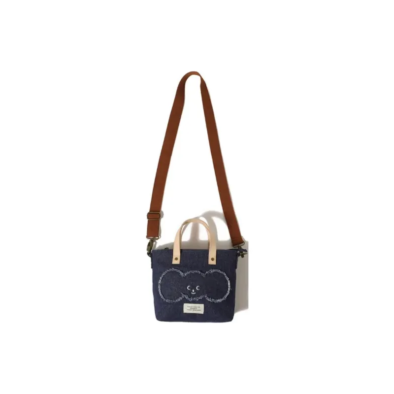 TYAKASHA Fabric Shoulder Bag Crossbody Bag Medium Size Women's Denim Blue-3