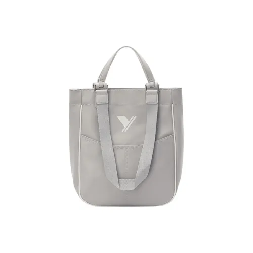 Art Traces Nylon Fabric Whale Bag, One Shoulder Handbag Tubas Unisex Wave Light Gray