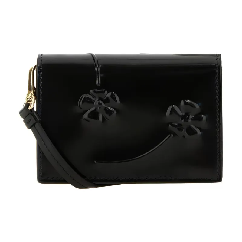 PRADA Leather Shoulder Bag, Crossbody Bag, Wallet Women's Black-4