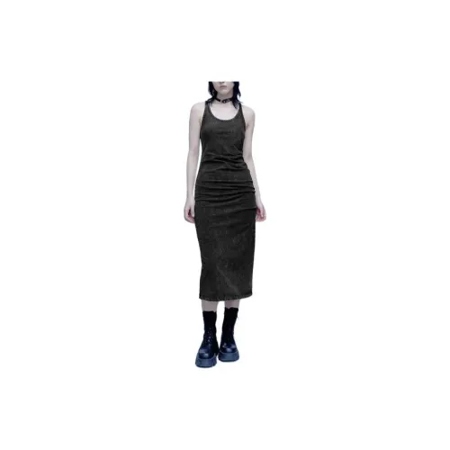 URBAN REVIVO Slip Dresses Women's Black