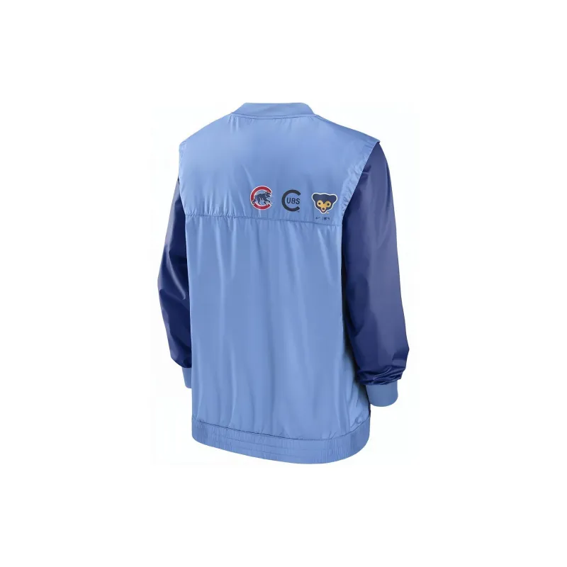 Nike Rewind Warm Up MLB Chicago Cubs Men's Pullover Jacket-1
