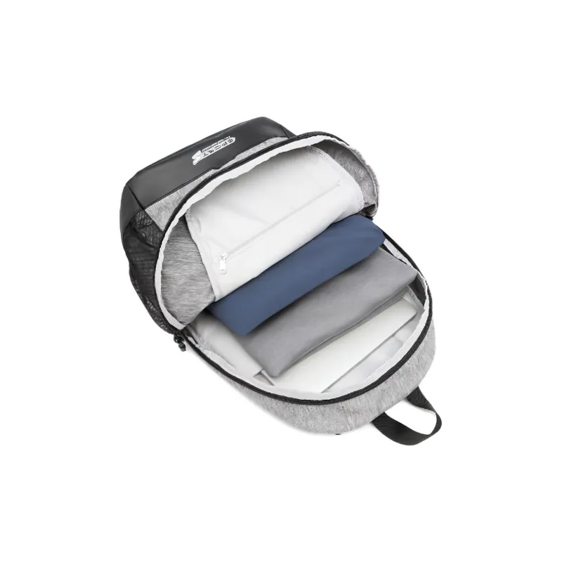 LiNing Fitness Series Polyester Backpack Unisex Heather Gray-3
