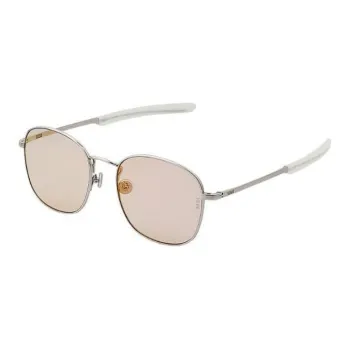 VEDI VERO Metal Square Sunglasses Unisex Silver