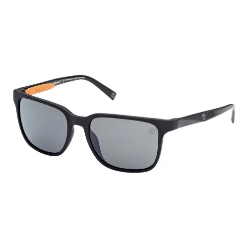 Timberland Plastic Rectangular Sunglasses Men's Black