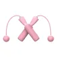 Cordless Jump Rope Pink Ball · Includes Storage Bag