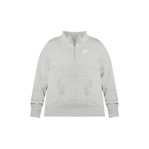 Nike Sweatshirts Women's Dark Gray Heather/White