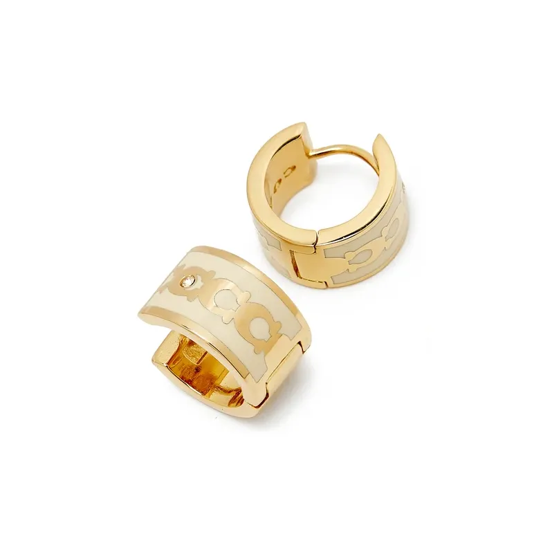 COACH Brass Earrings Women's Gold-2